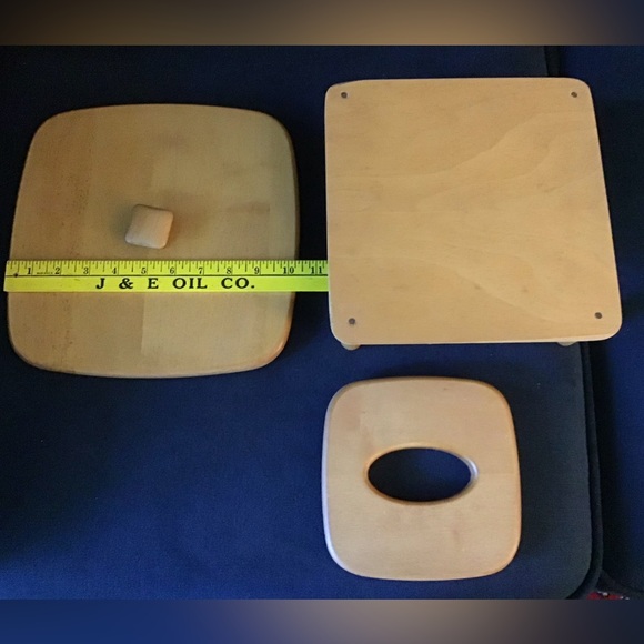 Longaberger Other 3 Longaberger Replacement Lids And Pie Stand